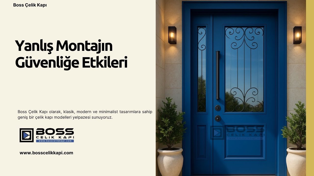 🚫 Yanlış Montajın Güvenliğe Etkileri #celikkapi #villakapisi #interiordesign #homedecoration