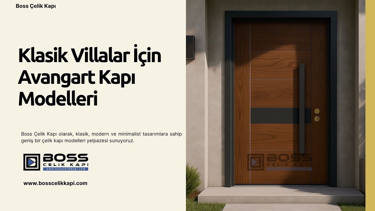 🏛️ Klasik Villalar İçin Avangart Kapı Modelleri #celikkapi