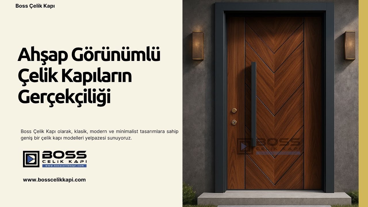 🌲 Ahşap Görünümlü Çelik Kapıların Gerçekçiliği #celikkapi #villakapisi #decoration #interiordesign