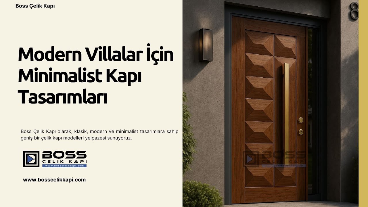 🧩 Modern Villalar İçin Minimalist Kapı Tasarımları #celikkapi #villakapisi #interiordesign #decor