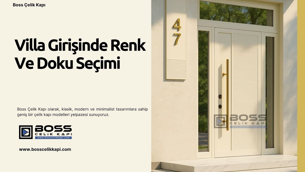 🎨 Villa Girişinde Renk ve Doku Seçimi #celikkapi #villakapisi #interiordesign #decoration #decor