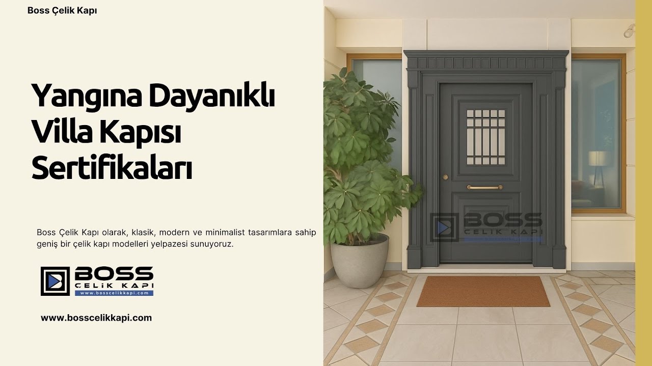 🔥 Yangına Dayanıklı Villa Kapısı Sertifikaları: Güvenliğin Belgesi #celikkapi #villakapisi #decor