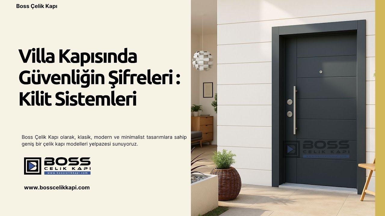 🔐 Villa Kapısında Güvenliğin Şifreleri: Kilit Sistemleri #celikkapi #villakapisi #interiordesign