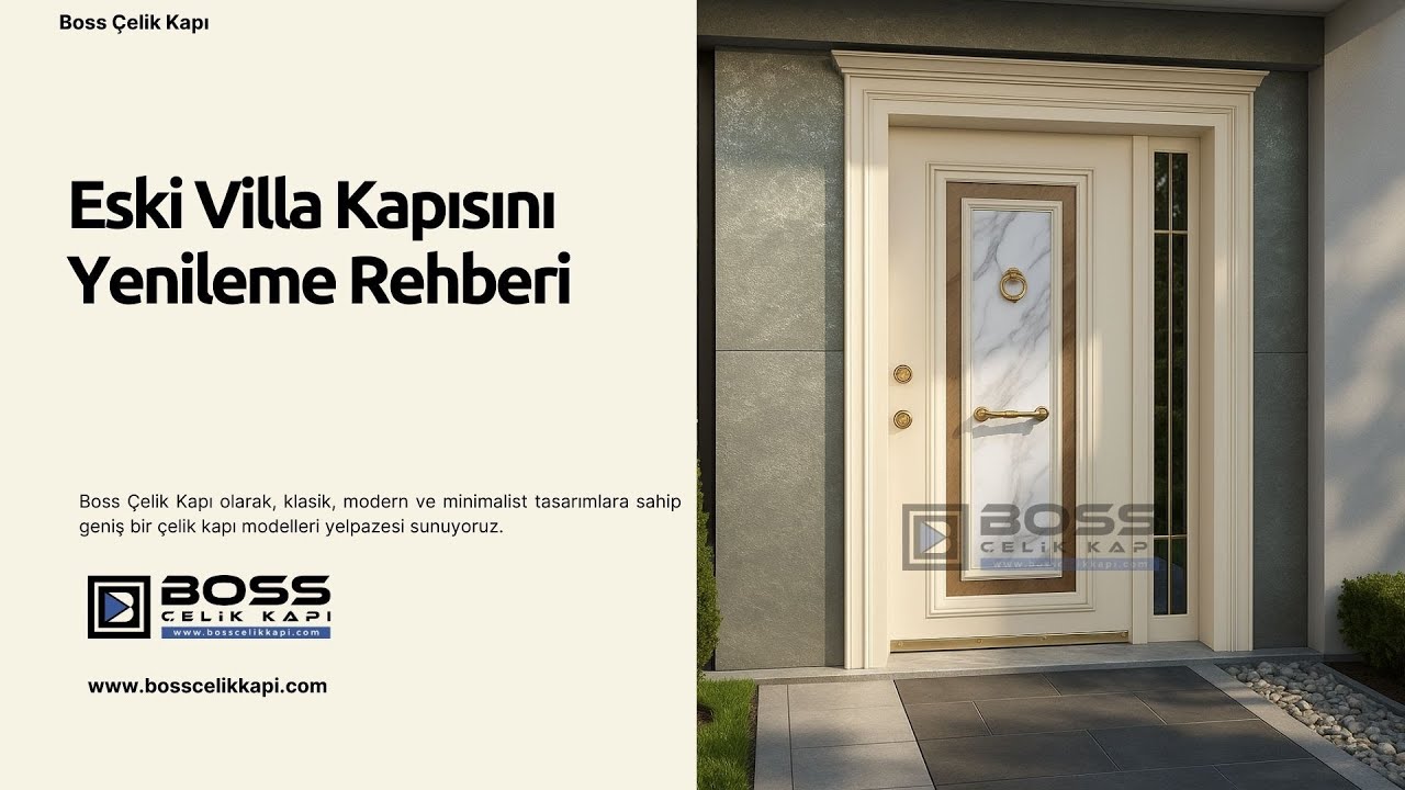 🔄 Eski Villa Kapısını Yenileme Rehberi #villakapisi #celikkapi #interiordesign #homedecoration