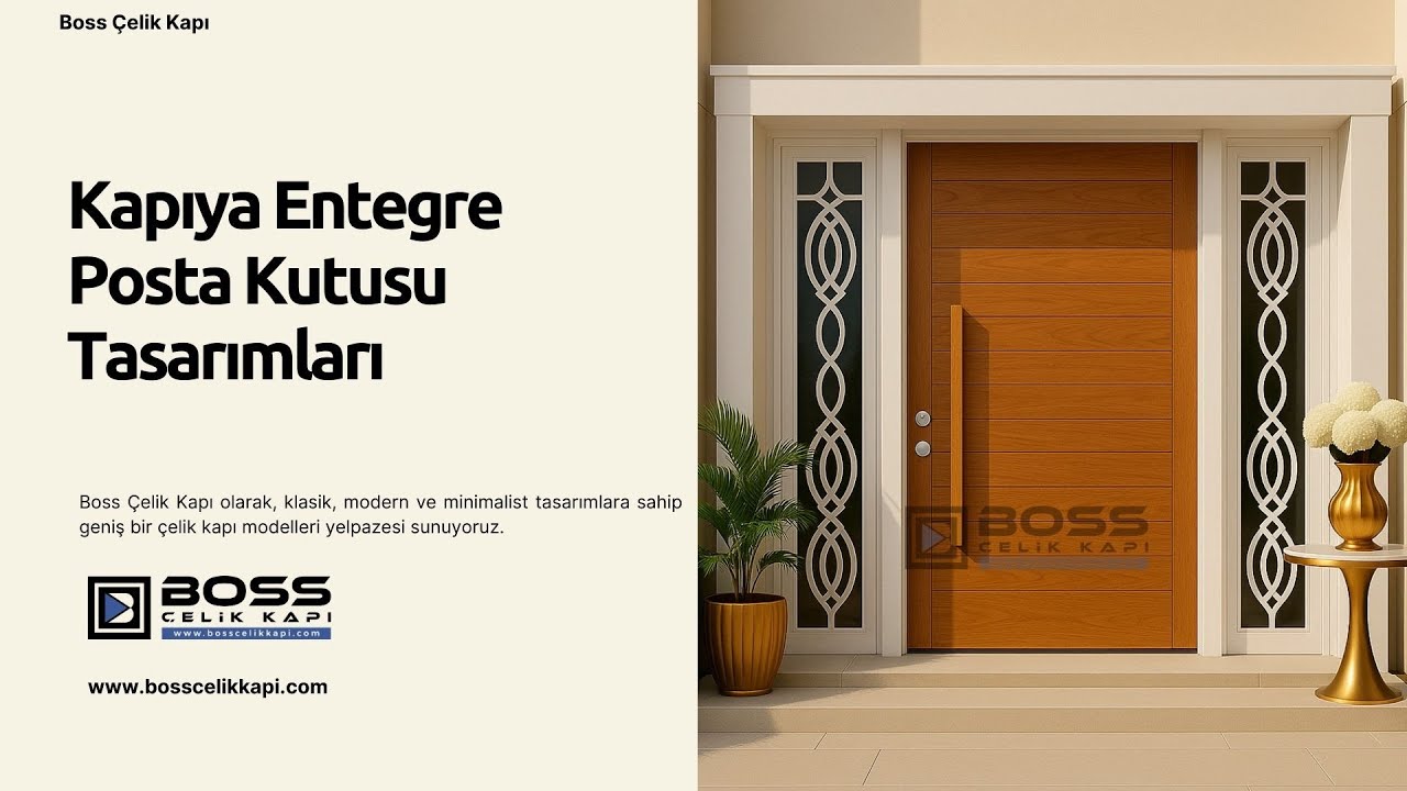 ✉️ Kapıya Entegre Posta Kutusu Tasarımları #celikkapi #villakapisi #interiordesign #homedecoration