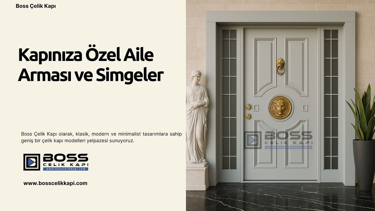🛡️ Kapınıza Özel Aile Arması ve Simgeler #villakapisi #celikkapi #interiordesign #homedecoration