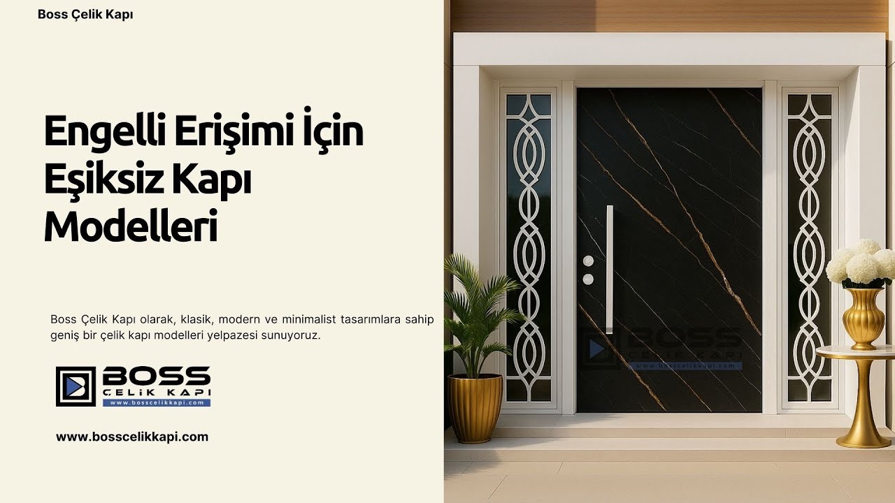 ♿Engelli Erişimi İçin Eşiksiz Kapı Modelleri #celikkapi #villakapisi #interiordesign #homedecoration