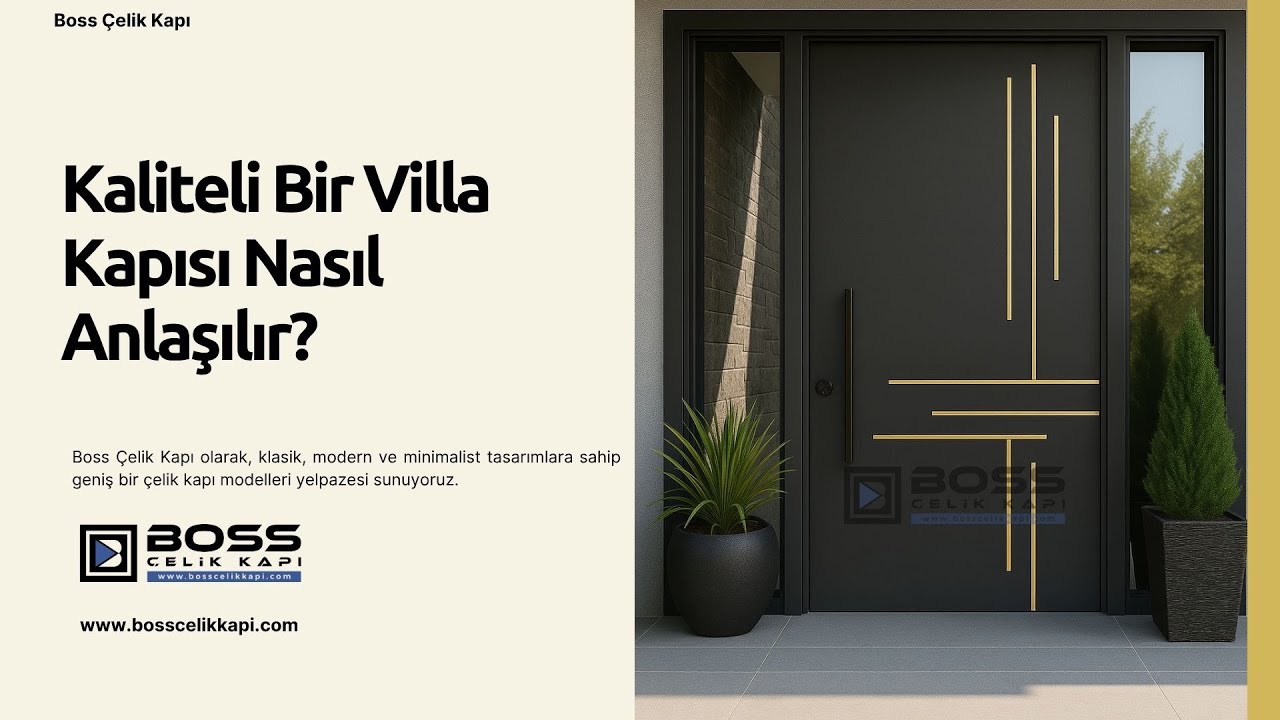 🏡 Kaliteli Bir Villa Kapısı Nasıl Anlaşılır?
