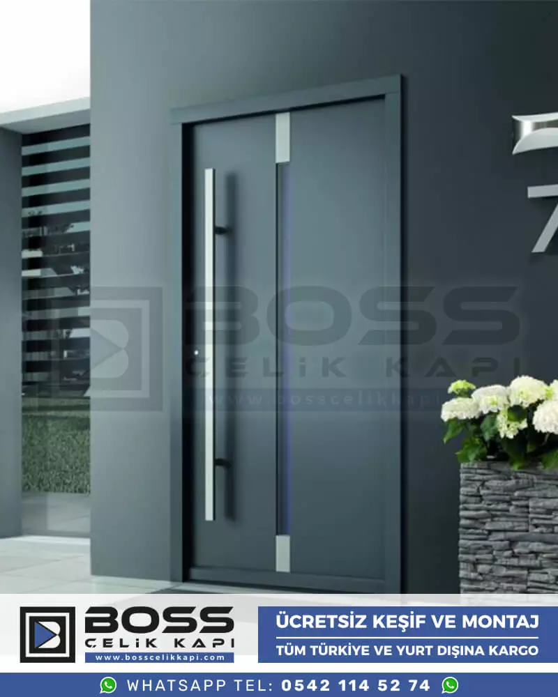 003 Boss Çelik Kapı Haustür, Haustürmodelle, haustüren, Preise für Haustüren, Haustüren Composite, Haustüre Villa, Villa Türmodelle, Haustür Stahl, Haustür