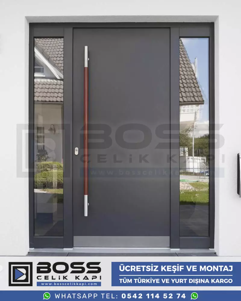 005 Boss Çelik Kapı Haustür, Haustürmodelle, haustüren, Preise für Haustüren, Haustüren Composite, Haustüre Villa, Villa Türmodelle, Haustür Stahl,