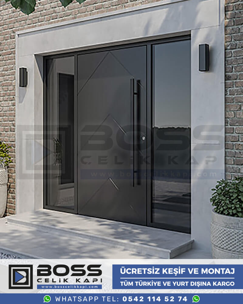 006 Boss Çelik Kapı Haustür, Haustürmodelle, haustüren, Preise für Haustüren, Haustüren Composite, Haustüre Villa, Villa Türmodelle, Haustür Stahl,