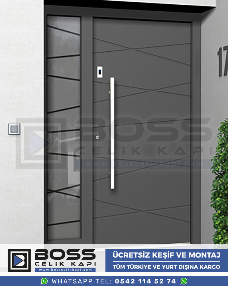 008 Boss Çelik Kapı Haustür, Haustürmodelle, haustüren, Preise für Haustüren, Haustüren Composite, Haustüre Villa, Villa Türmodelle, Haustür Stahl,