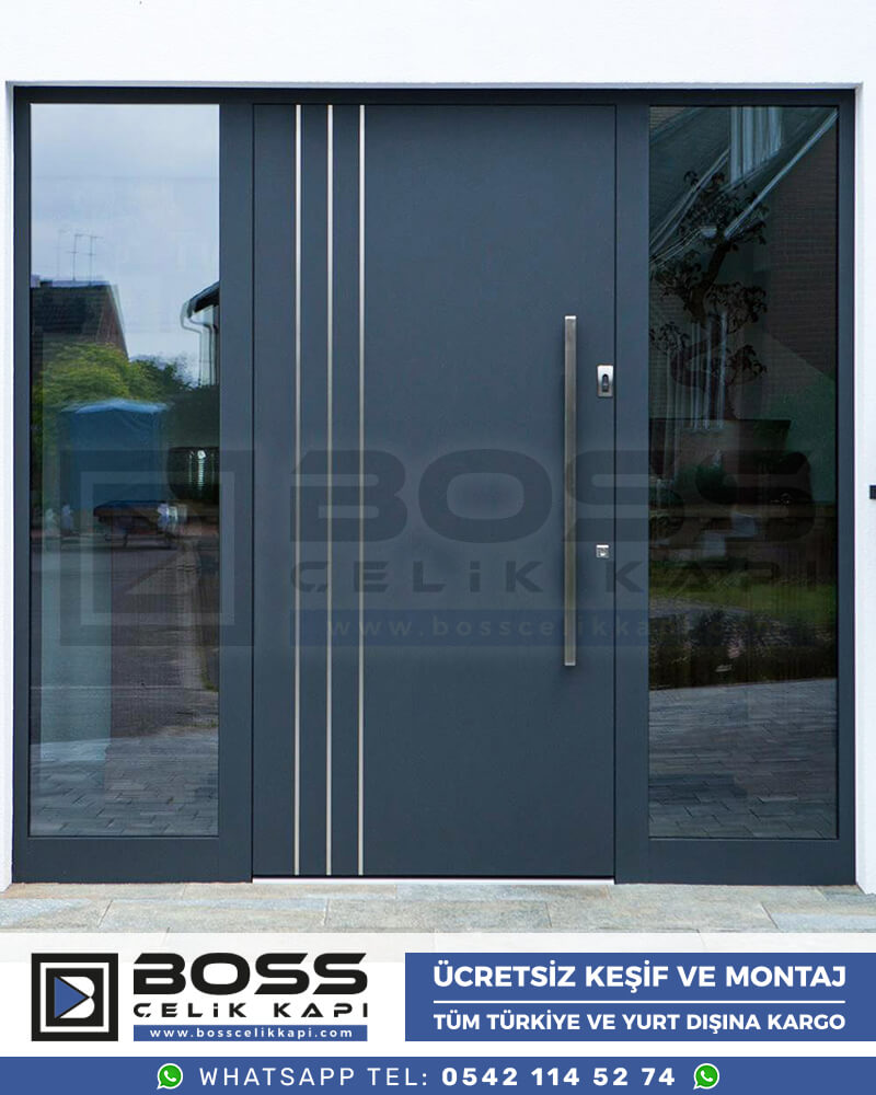 013 Boss Çelik Kapı Haustür, Haustürmodelle, haustüren, Preise für Haustüren, Haustüren Composite, Haustüre Villa, Villa Türmodelle, Haustür Stahl,