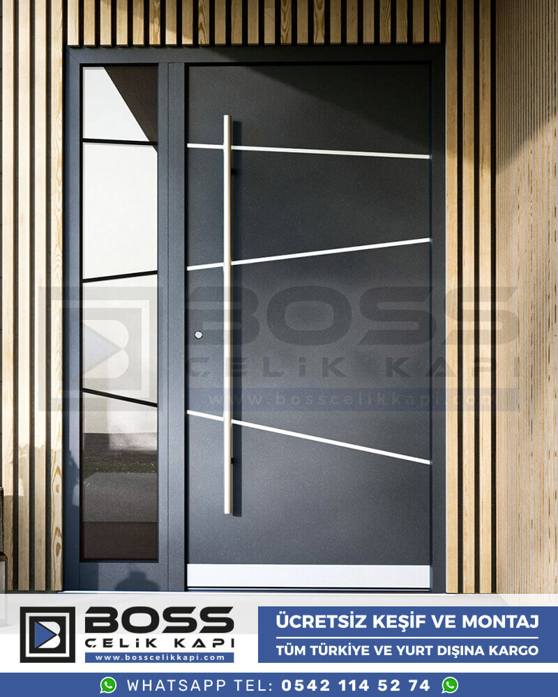 016 Boss Çelik Kapı Haustür, Haustürmodelle, haustüren, Preise für Haustüren, Haustüren Composite, Haustüre Villa, Villa Türmodelle, Haustür Stahl,