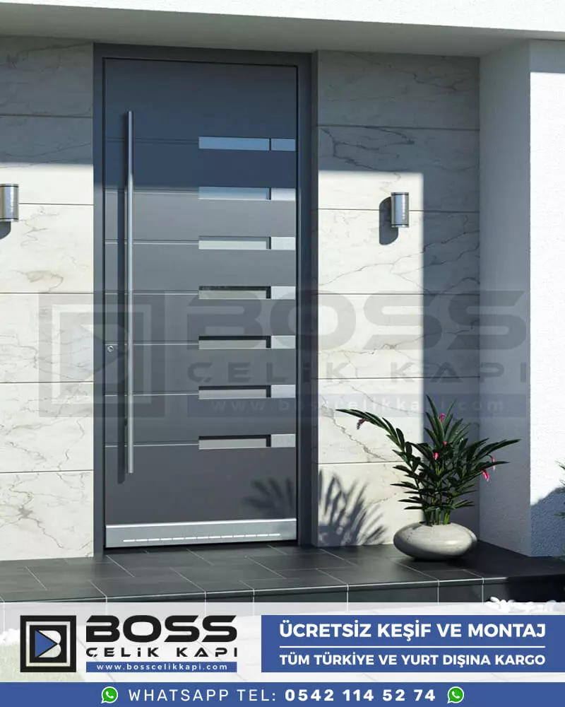 017 Boss Çelik Kapı Haustür, Haustürmodelle, haustüren, Preise für Haustüren, Haustüren Composite, Haustüre Villa, Villa Türmodelle, Haustür Stahl,