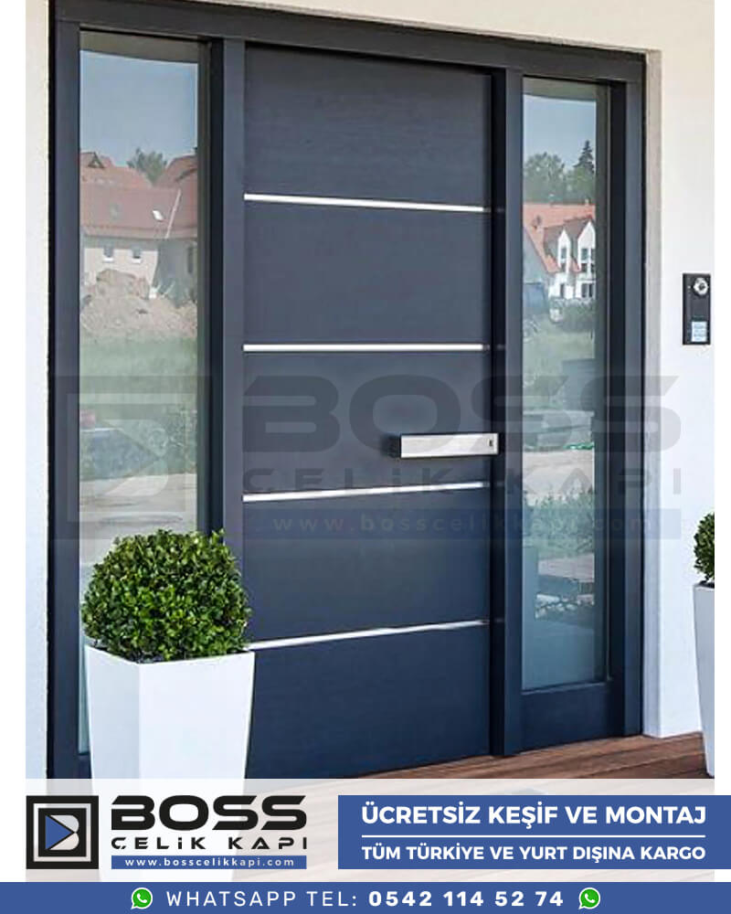 022 Boss Çelik Kapı Haustür, Haustürmodelle, haustüren, Preise für Haustüren, Haustüren Composite, Haustüre Villa, Villa Türmodelle, Haustür Stahl,