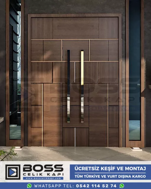027 Boss Çelik Kapı Kompozit Villa Kapısı Modelleri İndirimli Villa Kapısı Fiyatları Villa Giriş Kapısı 2