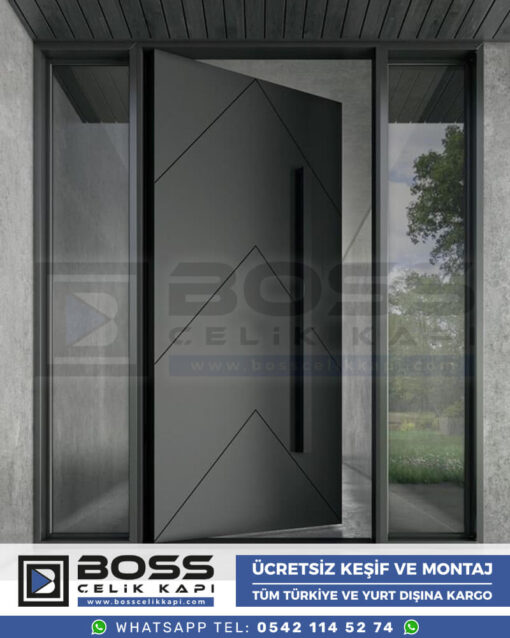 032 Boss Çelik Kapı Kompozit Villa Kapısı Modelleri İndirimli Villa Kapısı Fiyatları Villa Giriş Kapısı 14