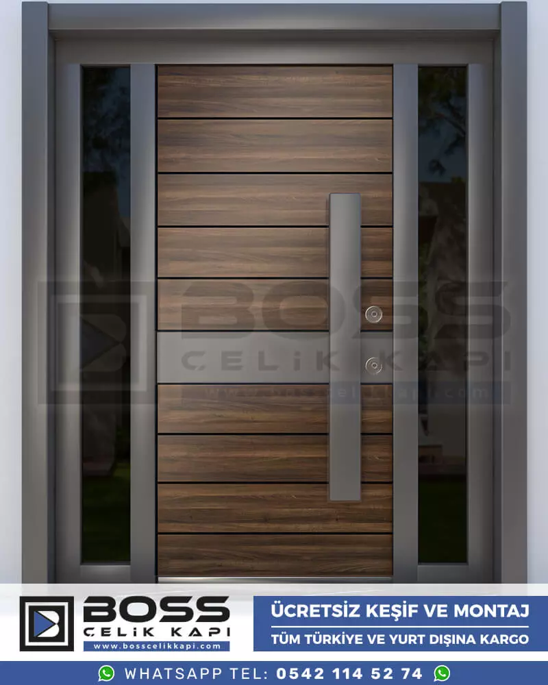 033 Boss Çelik Kapı Kompozit Villa Kapısı Modelleri İndirimli Villa Kapısı Fiyatları Villa Giriş Kapısı 22