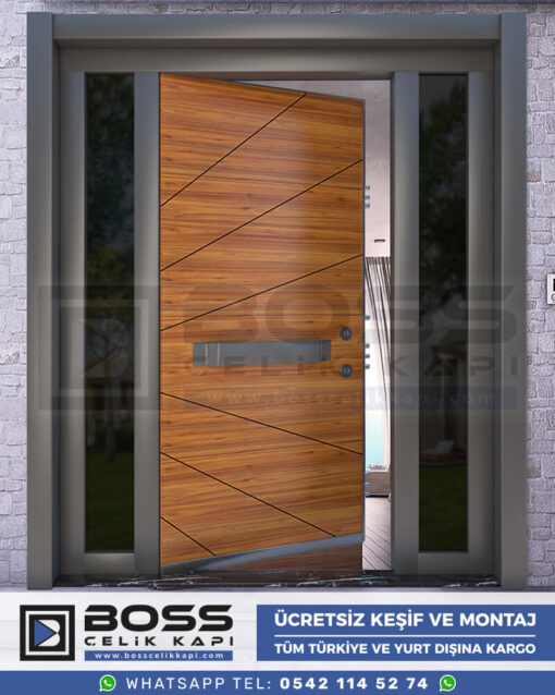 041 Boss Çelik Kapı Kompozit Villa Kapısı Modelleri İndirimli Villa Kapısı Fiyatları Villa Giriş Kapısı 31