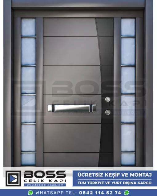 042 Boss Çelik Kapı Kompozit Villa Kapısı Modelleri İndirimli Villa Kapısı Fiyatları Villa Giriş Kapısı 32