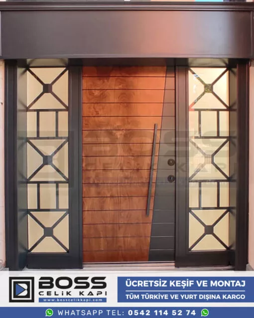 047 Boss Çelik Kapı Kompozit Villa Kapısı Modelleri İndirimli Villa Kapısı Fiyatları Villa Giriş Kapısı 53