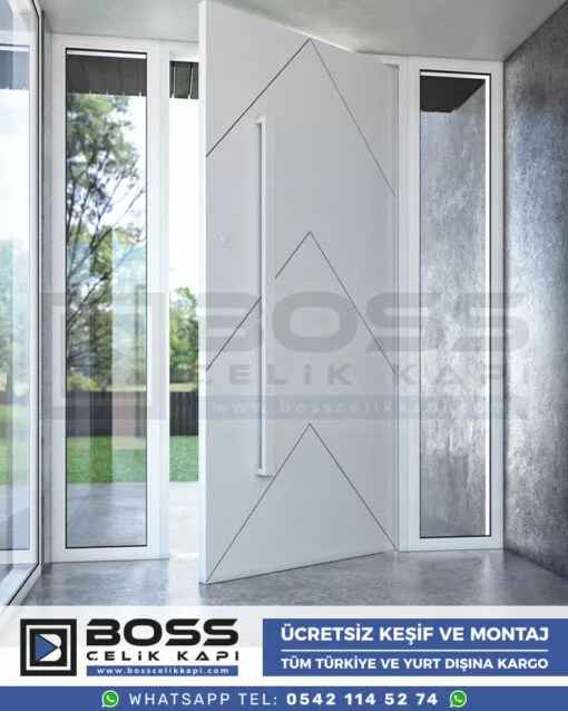 049 Boss Çelik Kapı Kompozit Villa Kapısı Modelleri İndirimli Villa Kapısı Fiyatları Villa Giriş Kapısı 55