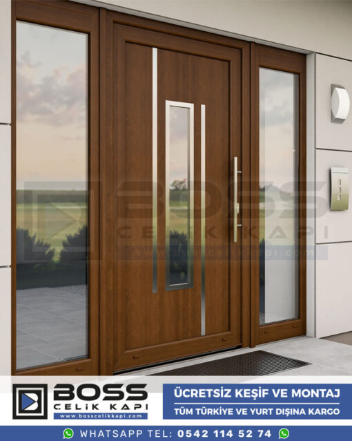 054 Kompozit Villa Kapısı Modelleri Boss Çelik Kapı Villa Giriş Kapısı İndirimli