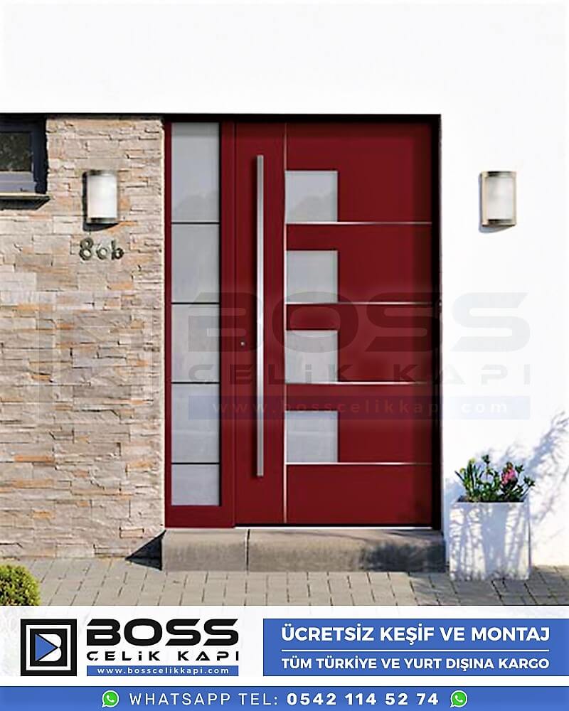 063 Boss Çelik Kapı Haustür, Haustürmodelle, haustüren, Preise für Haustüren, Haustüren Composite, Haustüre Villa, Villa Türmodelle, Haustür Stahl,