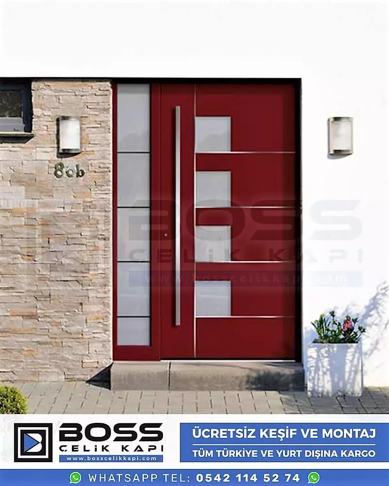 063 Boss Çelik Kapı Haustür, Haustürmodelle, Haustüren, Preise Für Haustüren, Haustüren Composite, Haustüre Villa, Villa Türmodelle, Haustür Stahl,