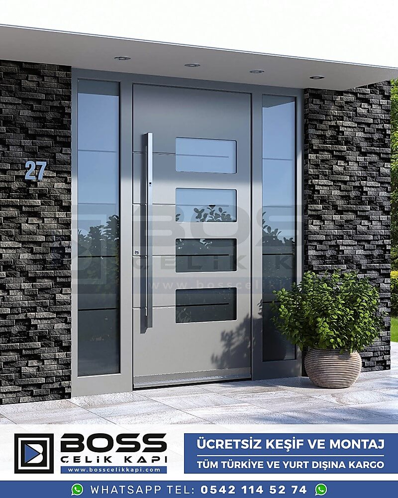 070 Boss Çelik Kapı Haustür, Haustürmodelle, haustüren, Preise für Haustüren, Haustüren Composite, Haustüre Villa, Villa Türmodelle, Haustür Stahl,