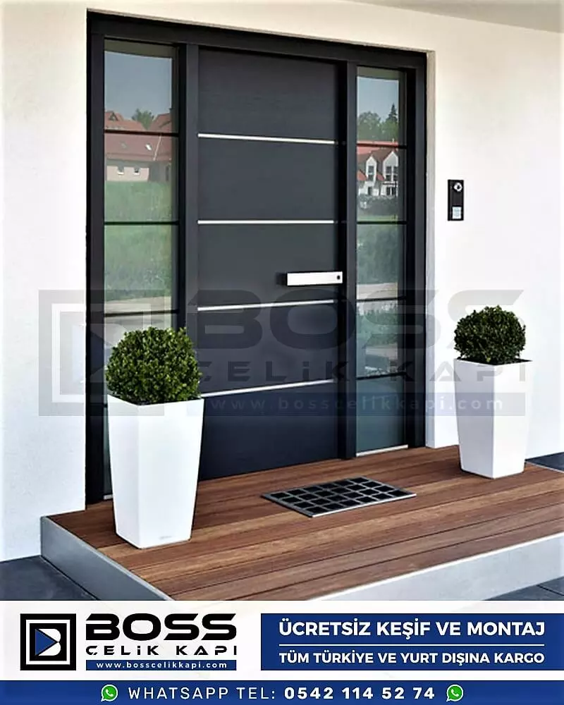 071 Boss Çelik Kapı Haustür, Haustürmodelle, Haustüren, Preise Für Haustüren, Haustüren Composite, Haustüre Villa, Villa Türmodelle, Haustür Stahl,