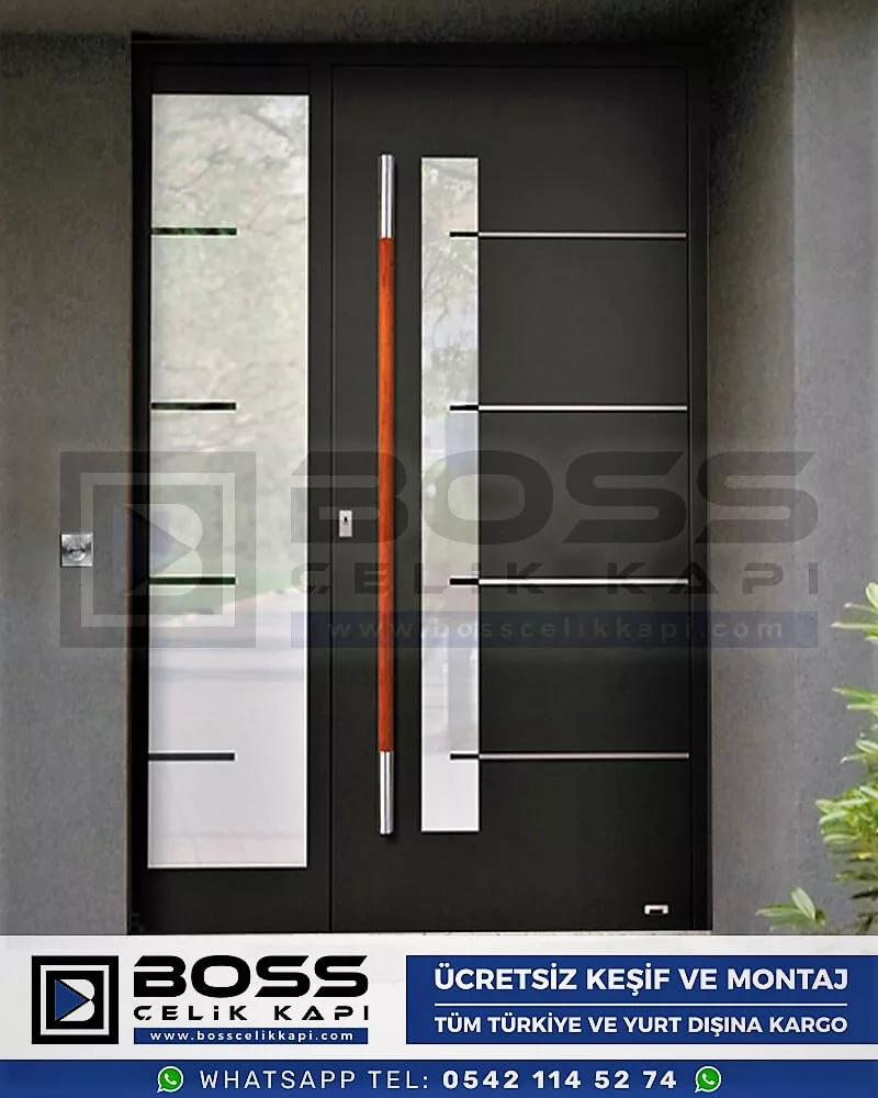 078 Boss Çelik Kapı Haustür, Haustürmodelle, haustüren, Preise für Haustüren, Haustüren Composite, Haustüre Villa, Villa Türmodelle, Haustür Stahl,