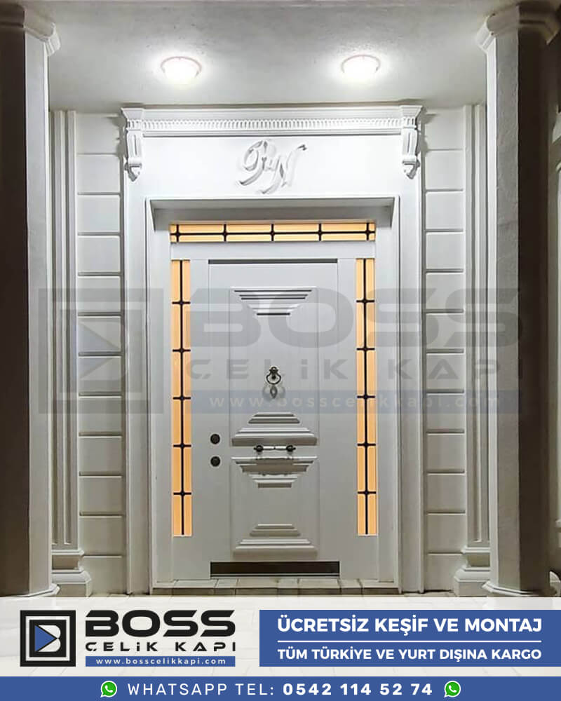 109 Haustür, Haustürmodelle, haustüren, Preise für Haustüren, Haustüren Composite, Haustüre Villa, Villa Türmodelle, Haustür Stahl, Haustür Stahl Preis Boss Çelik Kapı