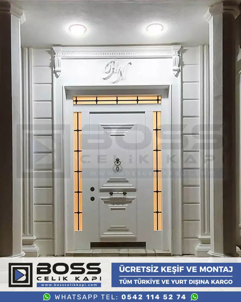 109 Haustür, Haustürmodelle, haustüren, Preise für Haustüren, Haustüren Composite, Haustüre Villa, Villa Türmodelle, Haustür Stahl, Haustür Stahl Preis Boss Çelik Kapı