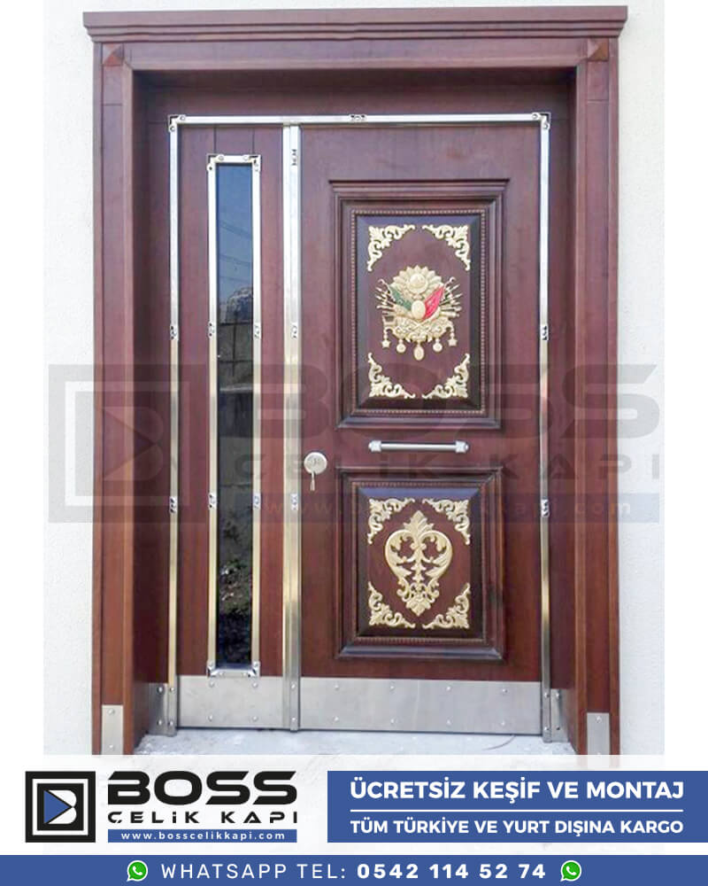 132 Haustür, Haustürmodelle, haustüren, Preise für Haustüren, Haustüren Composite, Haustüre Villa, Villa Türmodelle, Haustür Stahl, Haustür Stahl Preis Boss Çelik Kapı