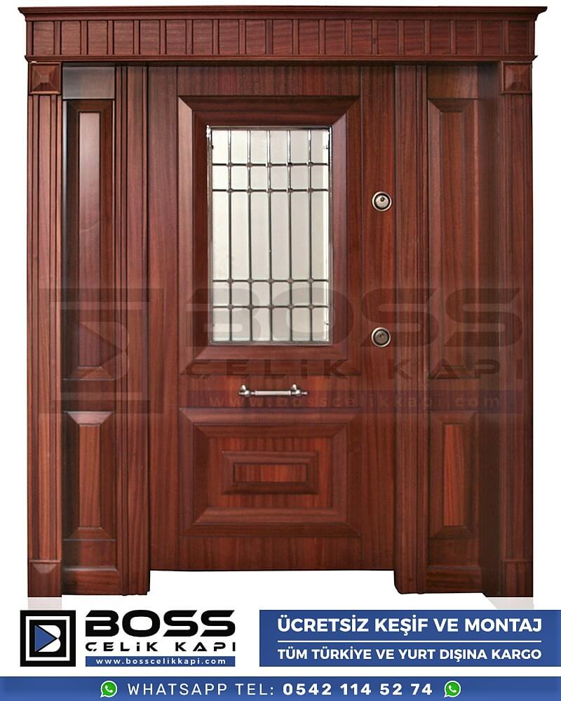 176 Haustür, Haustürmodelle, haustüren, Preise für Haustüren, Haustüren Composite, Haustüre Villa, Villa Türmodelle, Haustür Stahl, Haustür Stahl Preis Boss Çelik Kapı