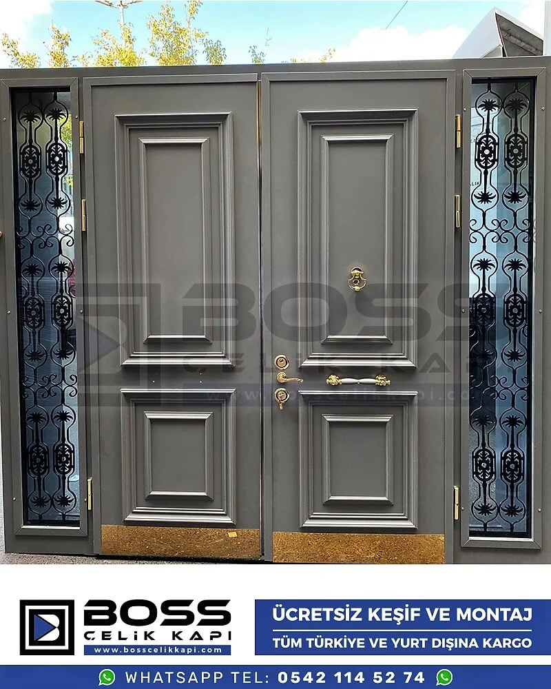 199 Haustür, Haustürmodelle, haustüren, Preise für Haustüren, Haustüren Composite, Haustüre Villa, Villa Türmodelle, Haustür Stahl, Haustür Stahl Preis Boss Çelik Kapı