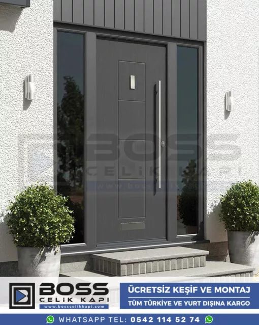 Boss Çelik Kapı Kompozit Villa Kapısı Modelleri İndirimli Villa Kapısı Fiyatları Villa Giriş Kapısı 12