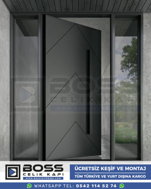 Boss Çelik Kapı Kompozit Villa Kapısı Modelleri İndirimli Villa Kapısı Fiyatları Villa Giriş Kapısı 14