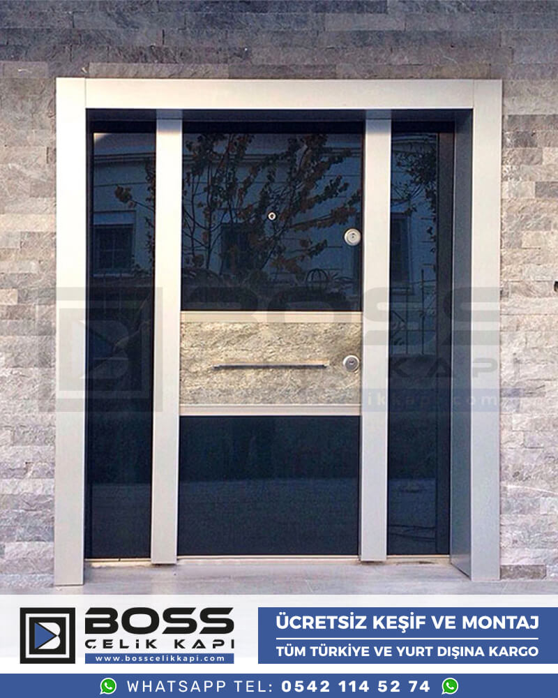 Boss Çelik Kapı Kompozit Villa Kapısı Modelleri İndirimli Villa Kapısı Fiyatları Villa Giriş Kapısı 15