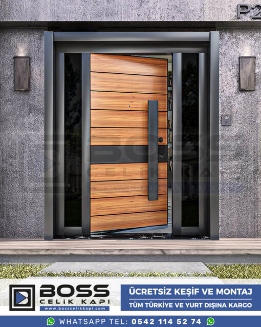 Boss Çelik Kapı Kompozit Villa Kapısı Modelleri İndirimli Villa Kapısı Fiyatları Villa Giriş Kapısı 23