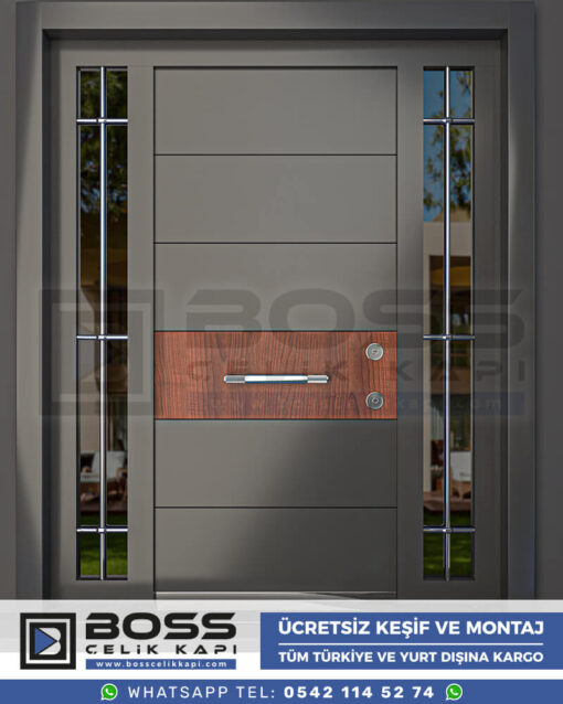 Boss Çelik Kapı Kompozit Villa Kapısı Modelleri İndirimli Villa Kapısı Fiyatları Villa Giriş Kapısı 24