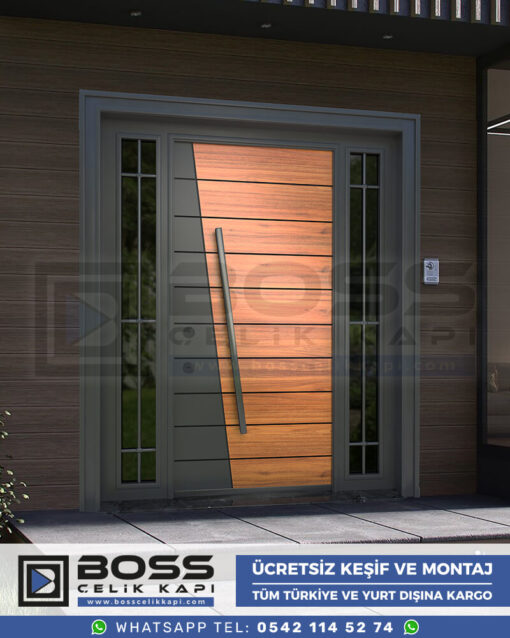 Boss Çelik Kapı Kompozit Villa Kapısı Modelleri İndirimli Villa Kapısı Fiyatları Villa Giriş Kapısı 29