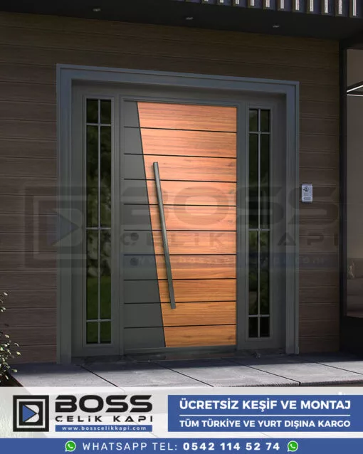 Boss Çelik Kapı Kompozit Villa Kapısı Modelleri İndirimli Villa Kapısı Fiyatları Villa Giriş Kapısı 29
