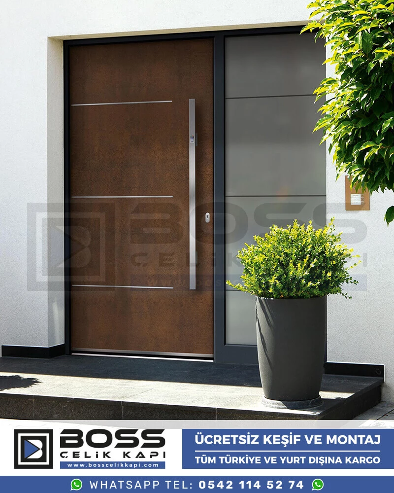 Boss Çelik Kapı Kompozit Villa Kapısı Modelleri İndirimli Villa Kapısı Fiyatları Villa Giriş Kapısı 3