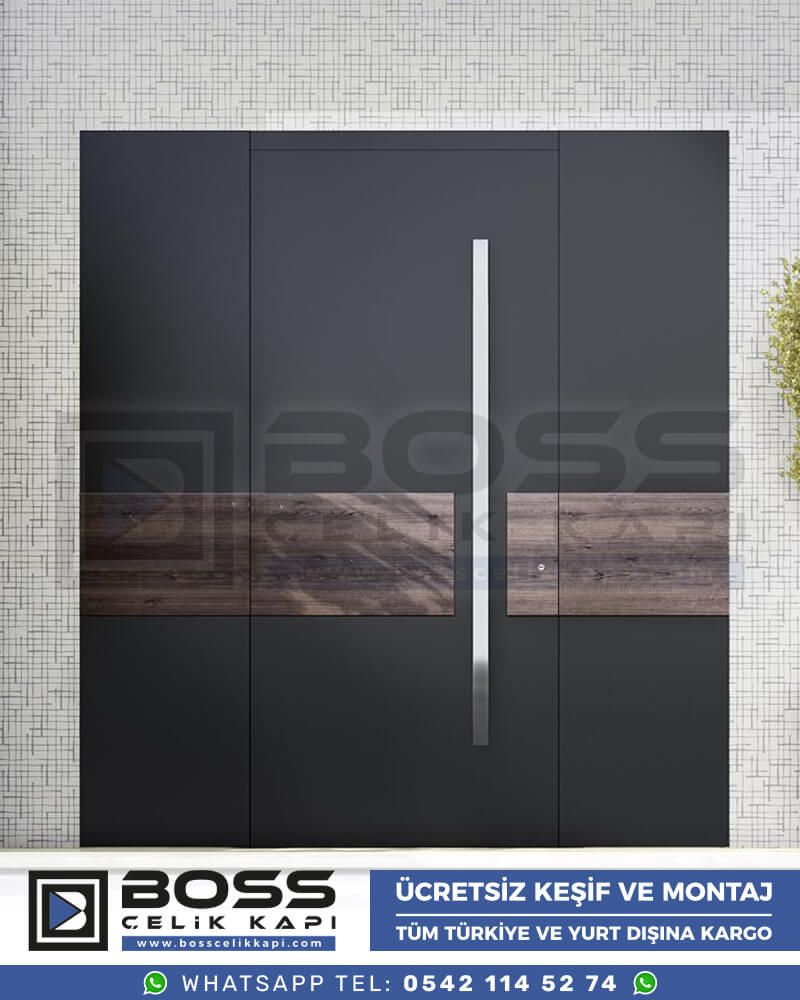 Boss Çelik Kapı Kompozit Villa Kapısı Modelleri İndirimli Villa Kapısı Fiyatları Villa Giriş Kapısı 36