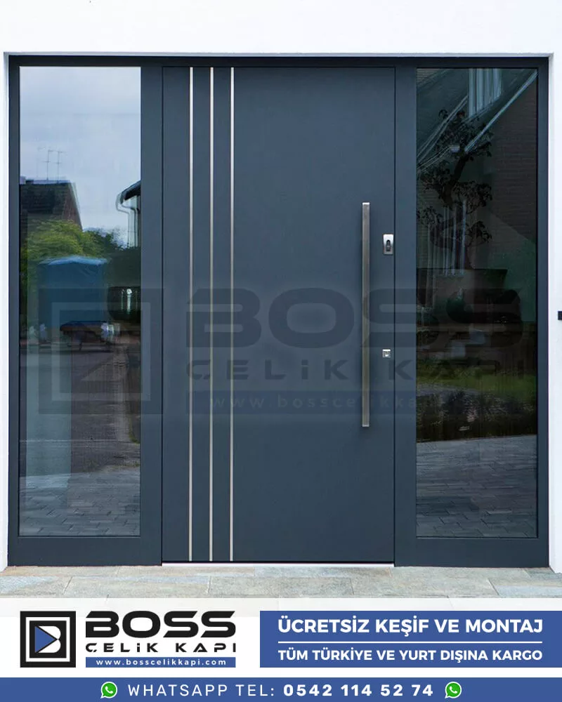 Boss Çelik Kapı Kompozit Villa Kapısı Modelleri İndirimli Villa Kapısı Fiyatları Villa Giriş Kapısı 38