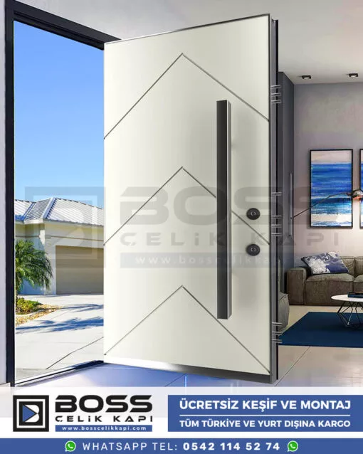 Boss Çelik Kapı Kompozit Villa Kapısı Modelleri İndirimli Villa Kapısı Fiyatları Villa Giriş Kapısı 39
