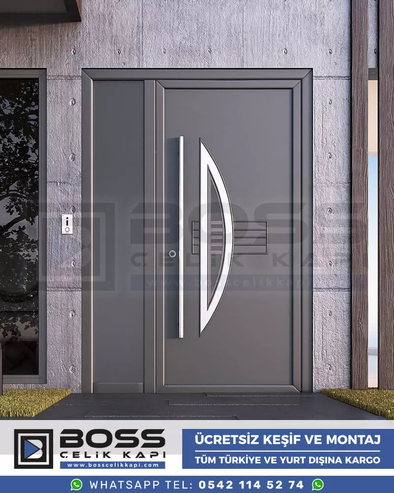 Boss Çelik Kapı Kompozit Villa Kapısı Modelleri İndirimli Villa Kapısı Fiyatları Villa Giriş Kapısı 41